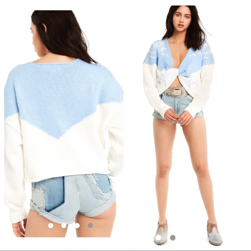 NWT! Wildfox Western Floral Beaumont Sweater